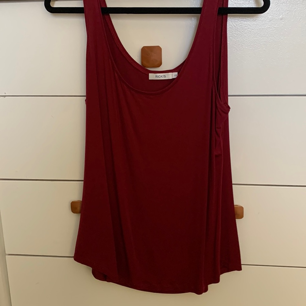 Burgundy tank top